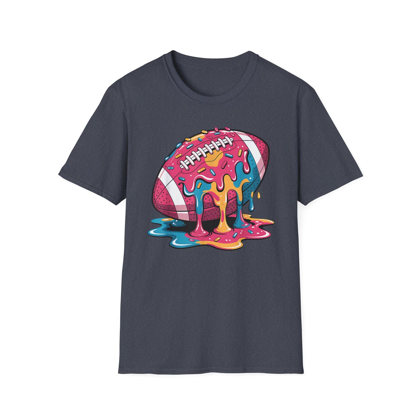 Football Ice Cream Drip Sprinkles T-Shirt