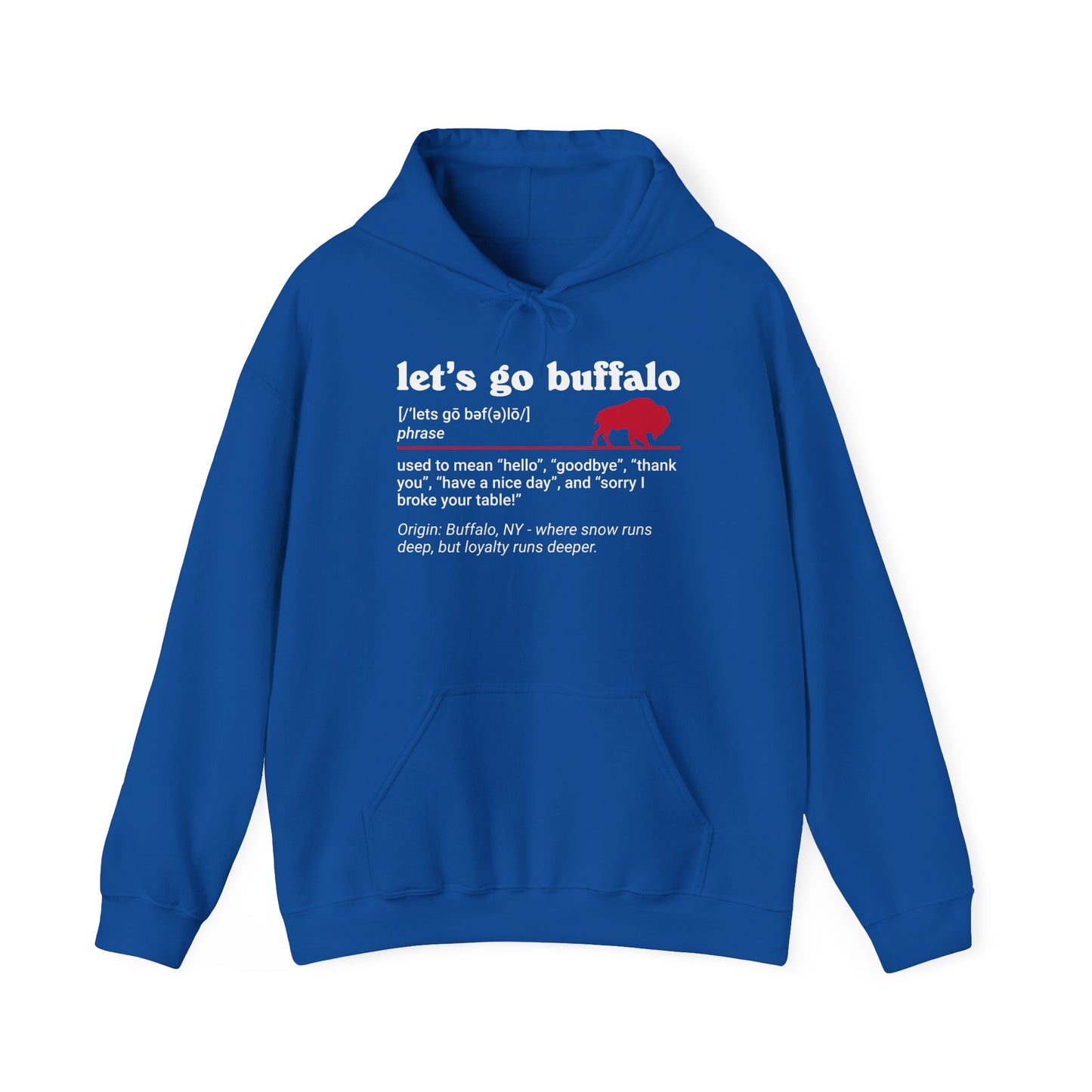 Let's Go Buffalo Definition Hoodie