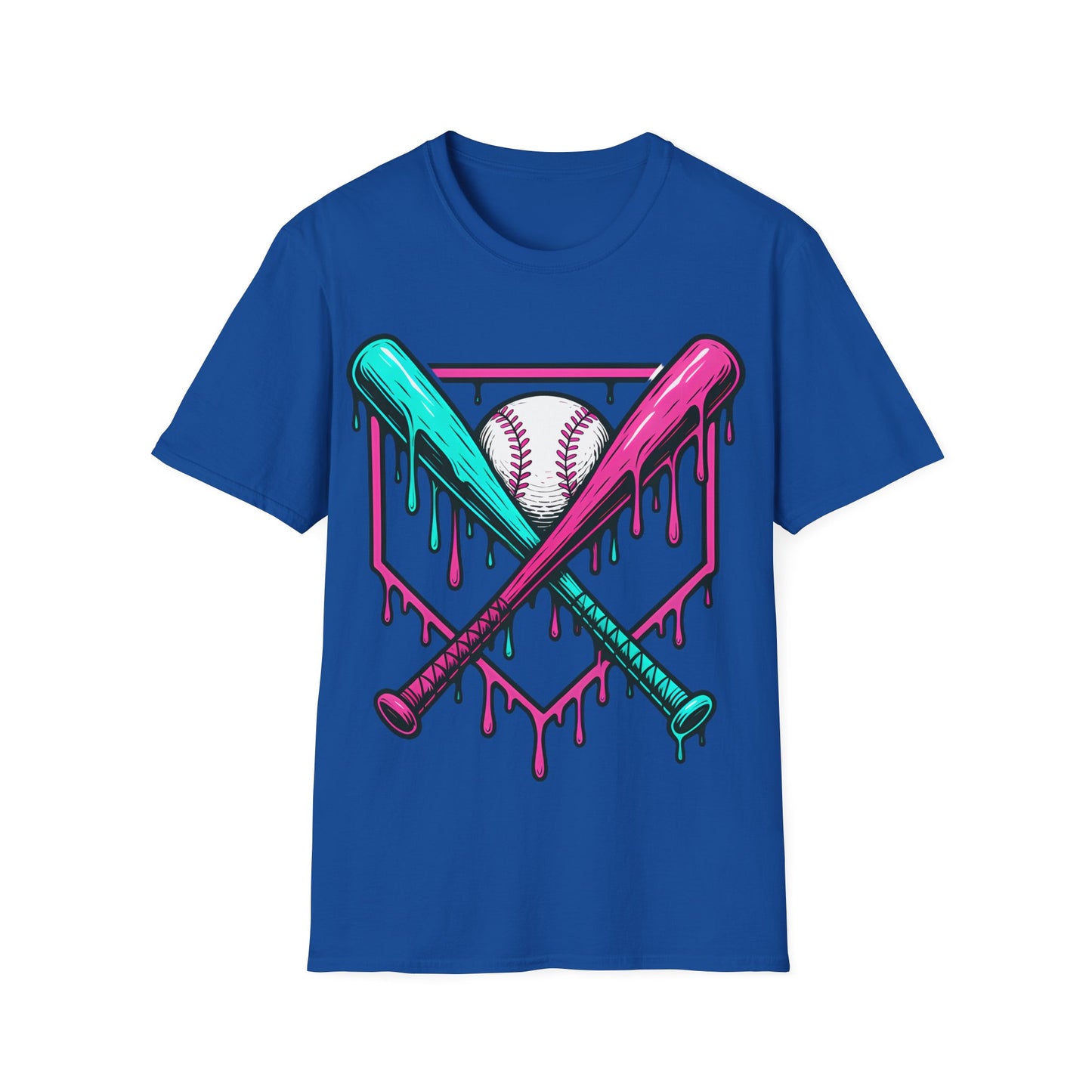 Baseball Bats Ice Cream Drip T-Shirt