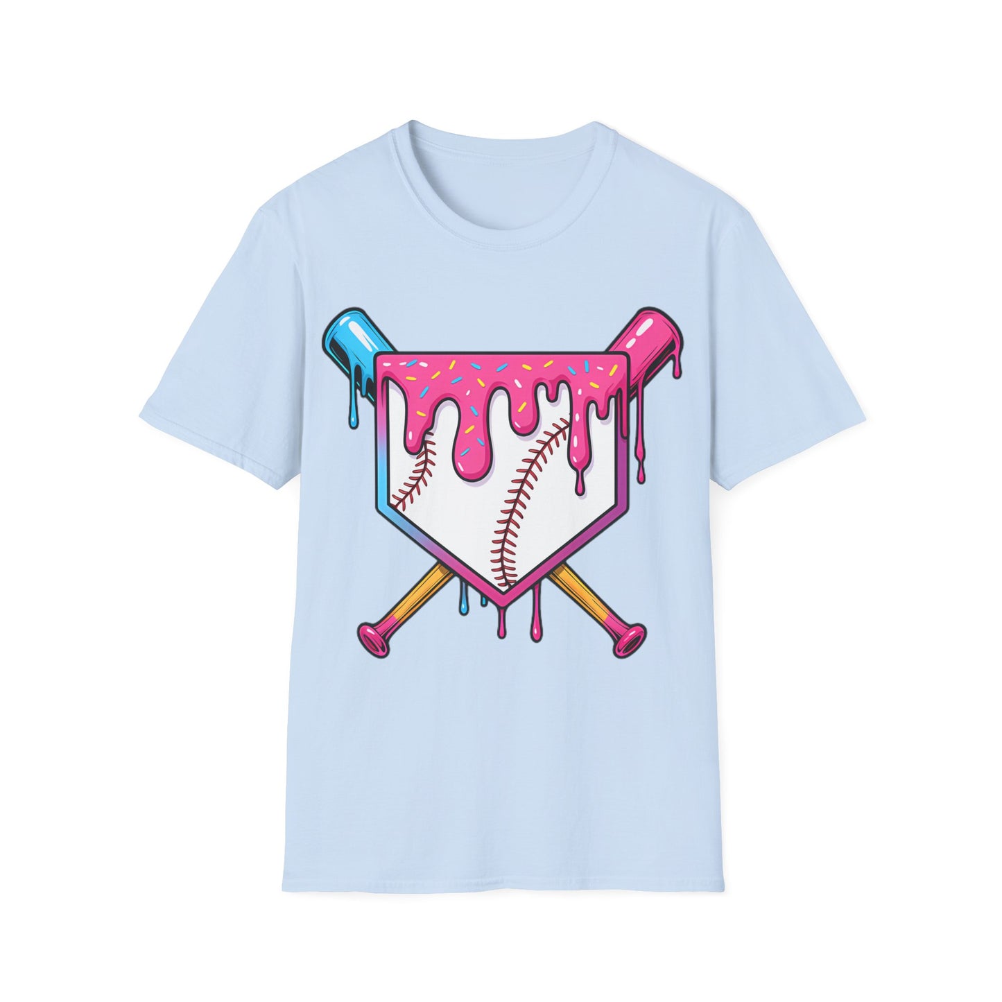 Baseball Bats Ice Cream Drip T-Shirt