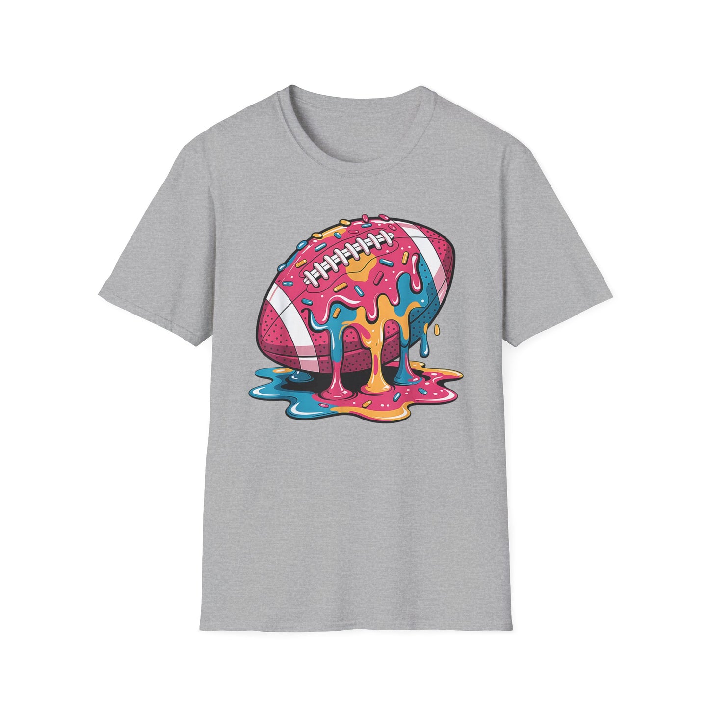Football Ice Cream Drip Sprinkles T-Shirt