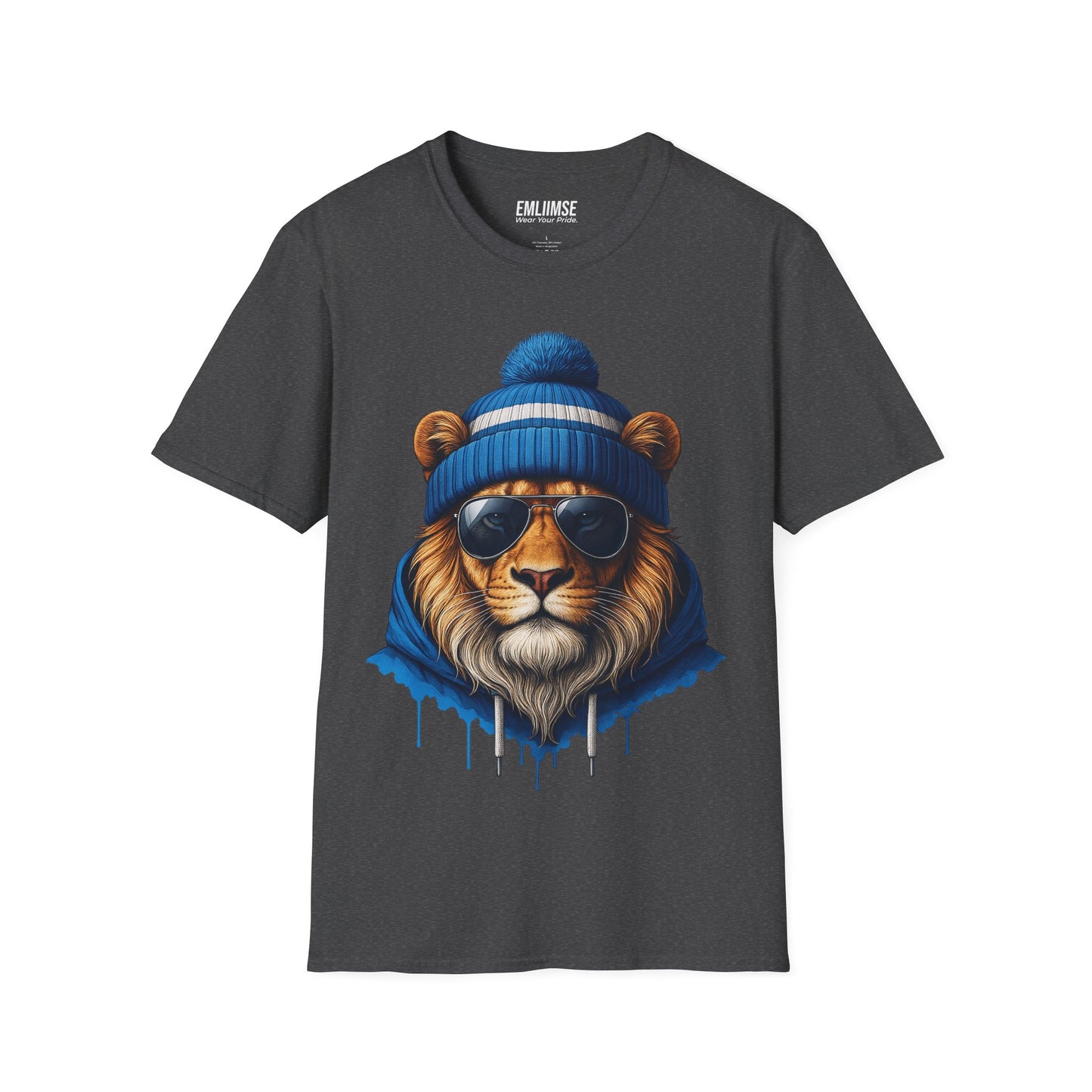 Blue Lion Splash Art T-Shirt