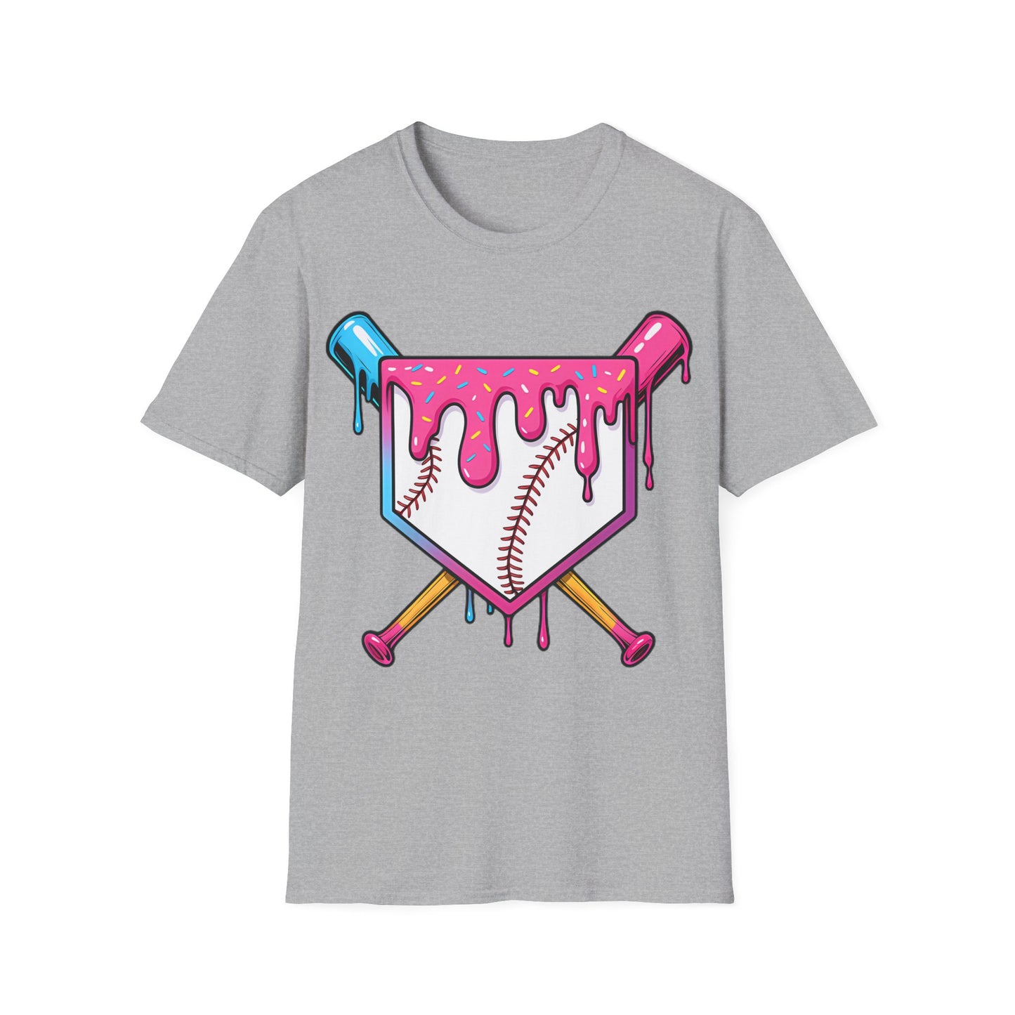Baseball Bats Ice Cream Drip T-Shirt