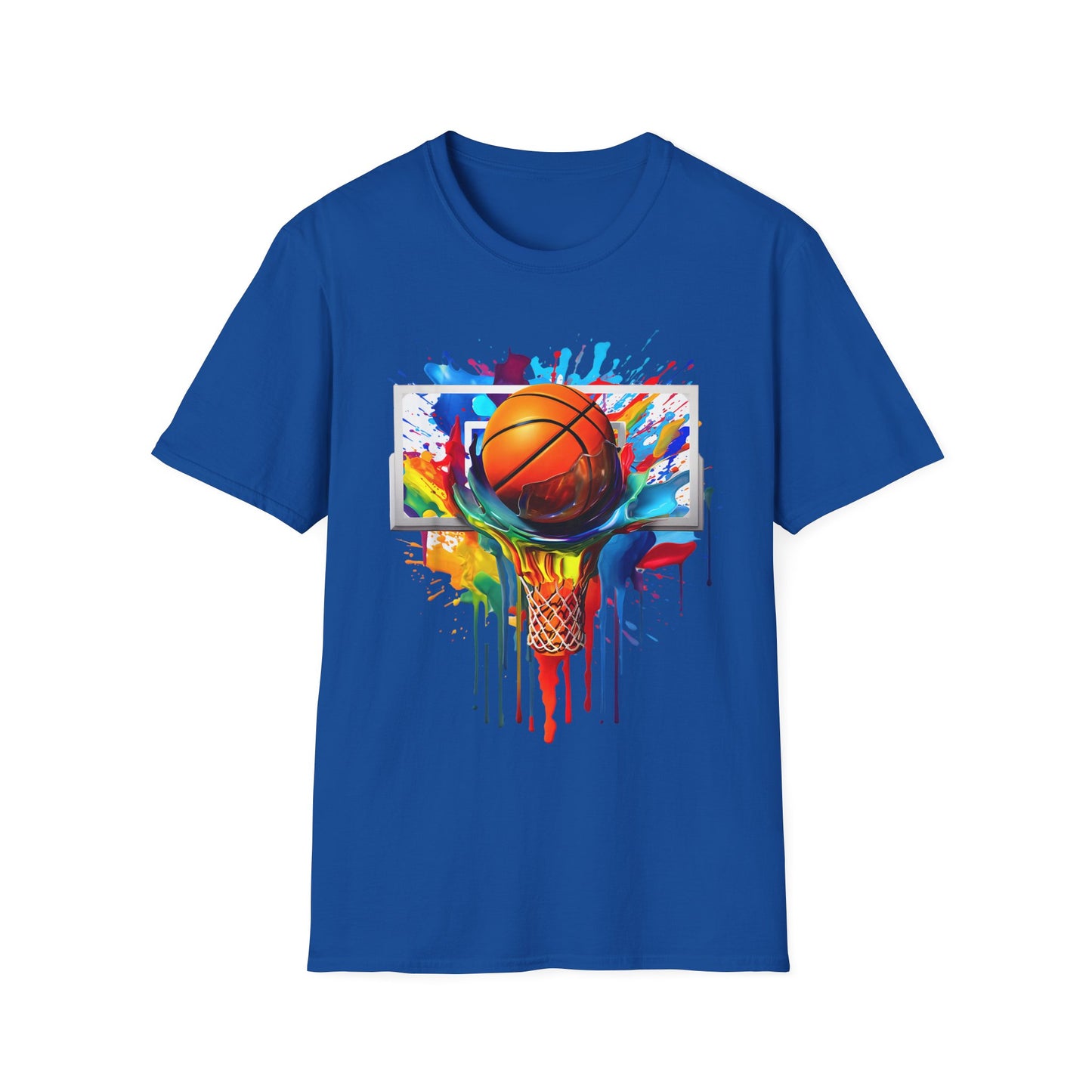 Basketball Multicolor Paint Art T-Shirt