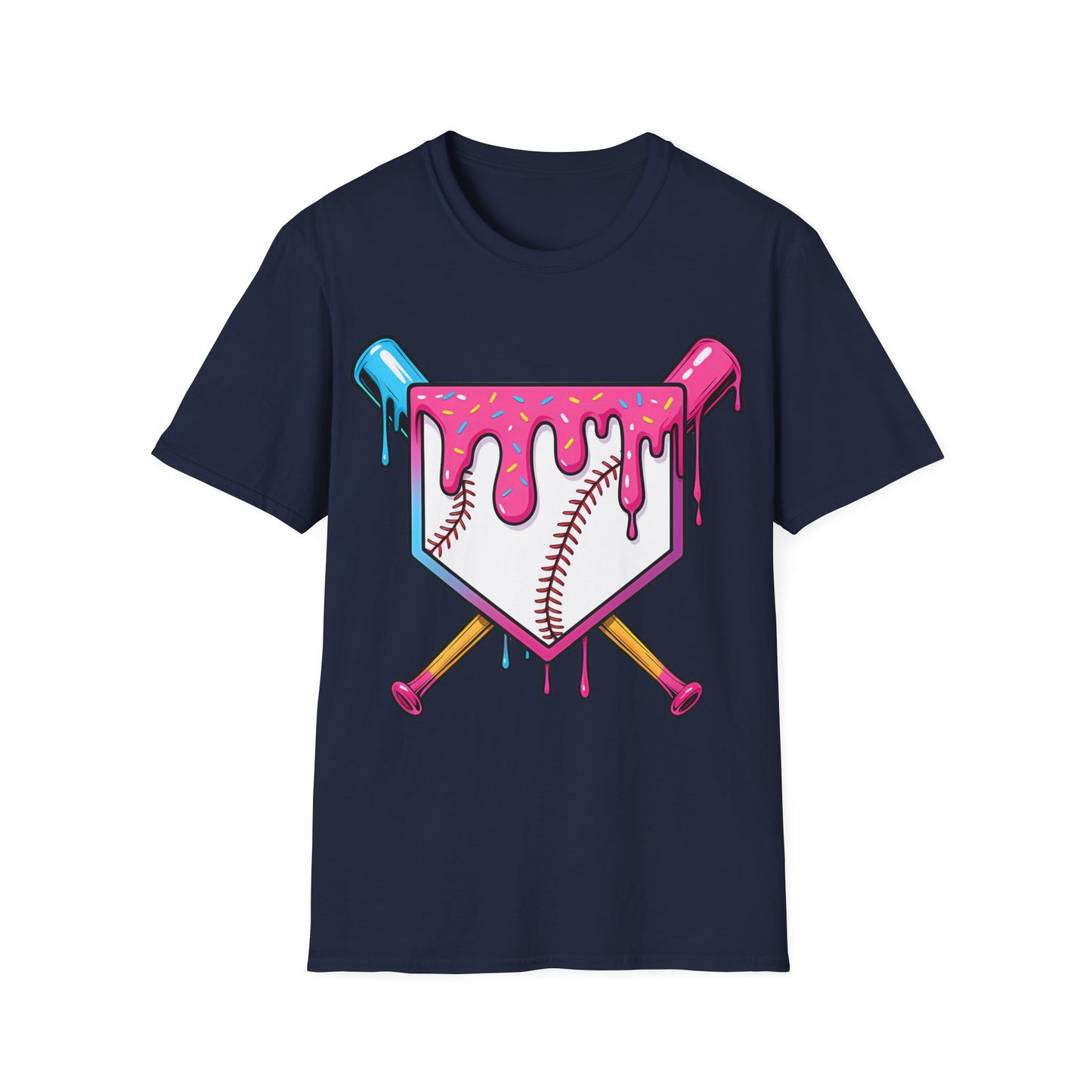Baseball Bats Ice Cream Drip T-Shirt