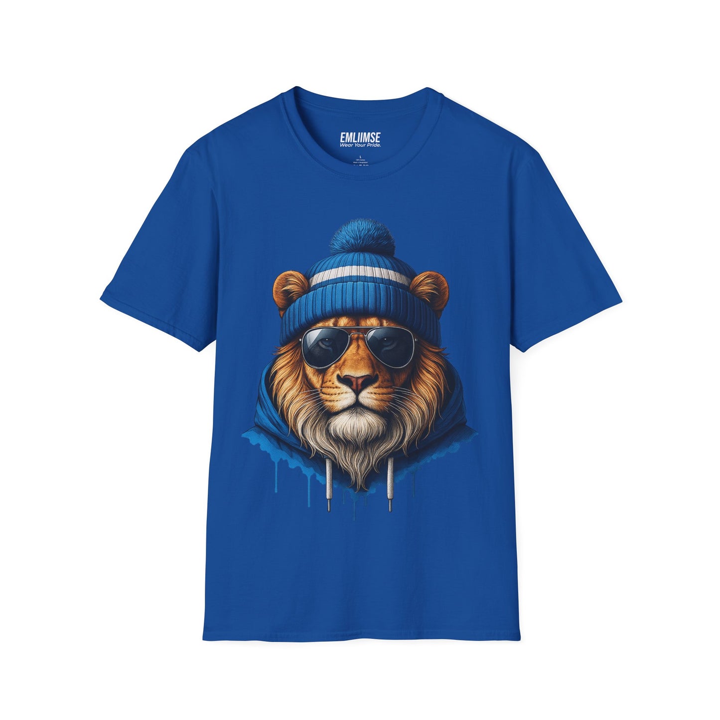Blue Lion Splash Art T-Shirt