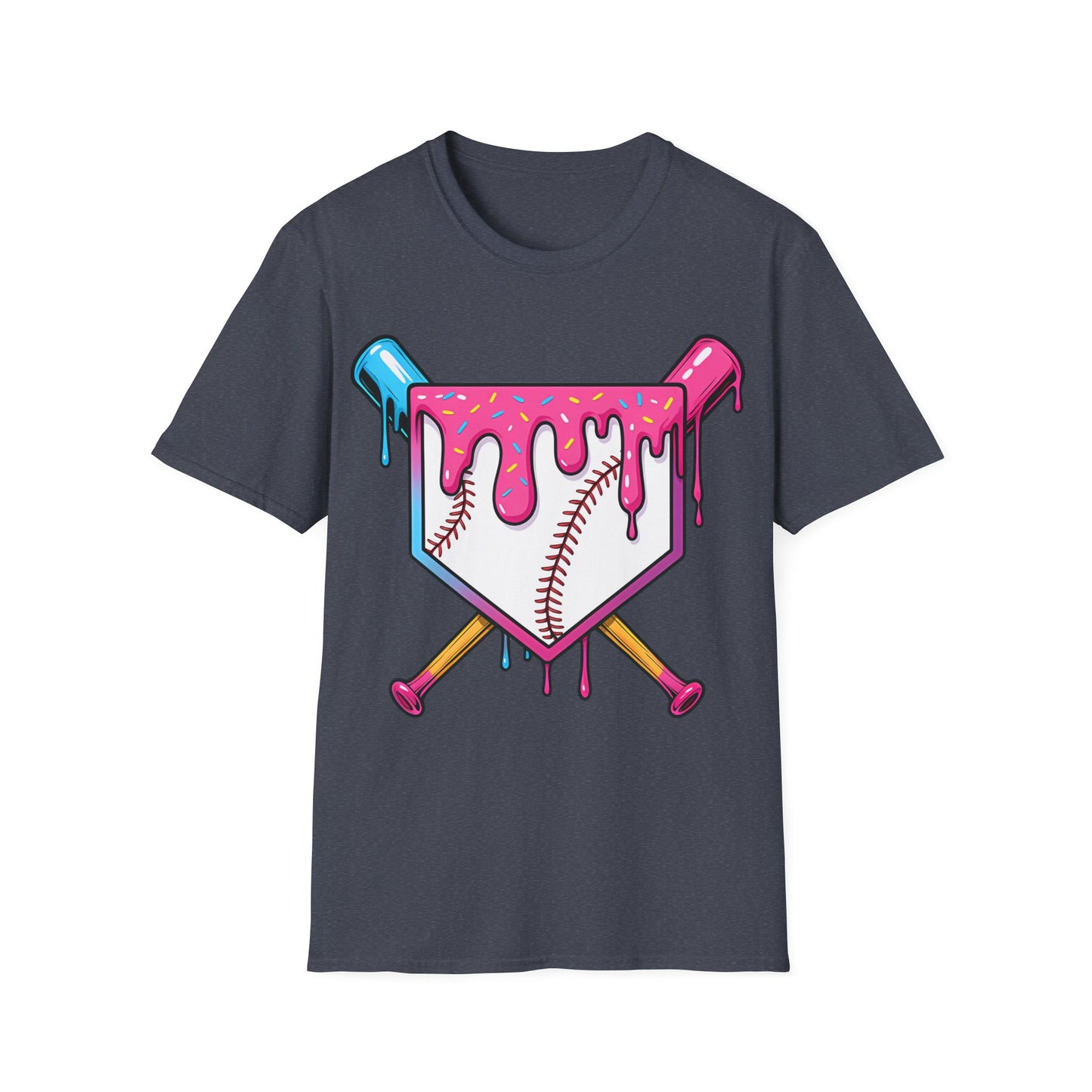 Baseball Bats Ice Cream Drip T-Shirt