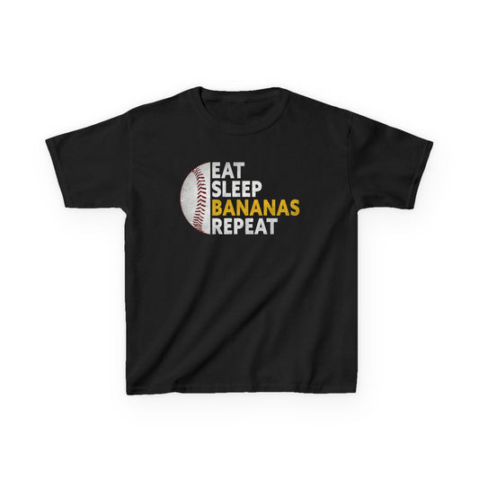 Eat Sleep Bananas Repeat Youth T-Shirt