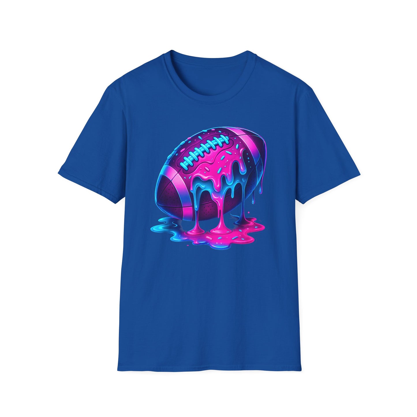Ice Cream Drip Football T-Shirt