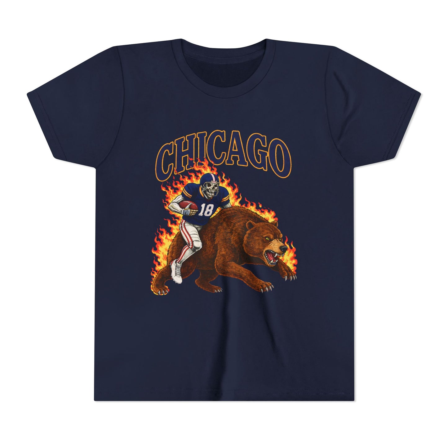 Vintage Skeleton On Bear Youth T-Shirt