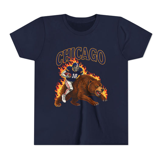 Vintage Skeleton On Bear Youth T-Shirt