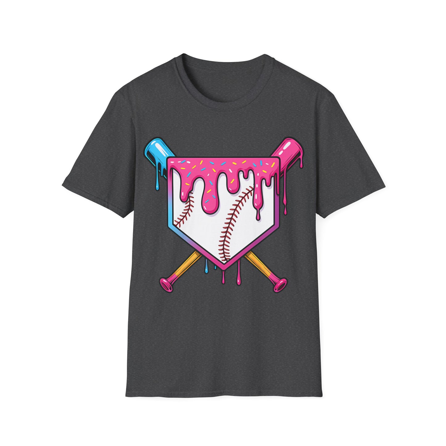 Baseball Bats Ice Cream Drip T-Shirt