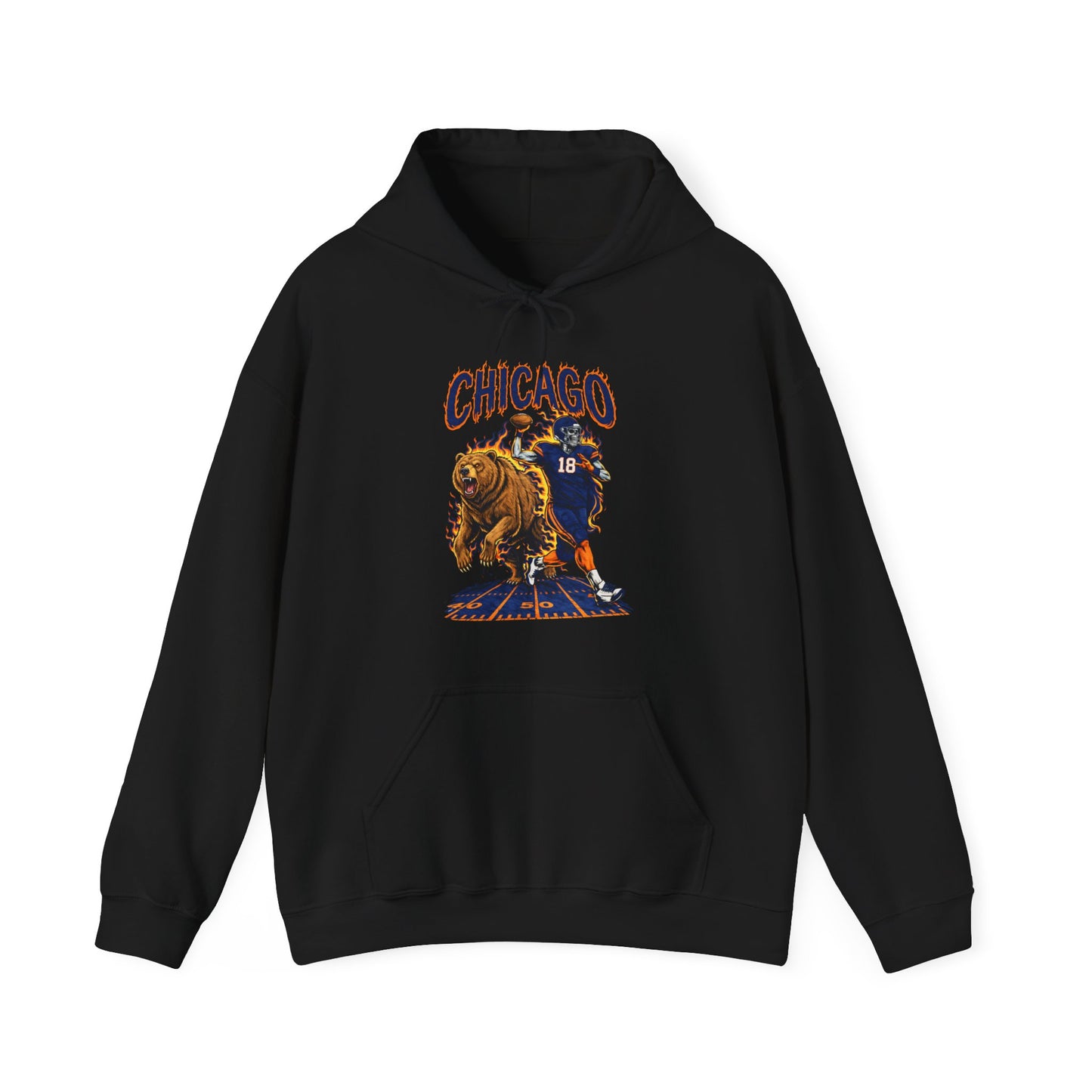 Vintage Skeleton Bear Hoodie