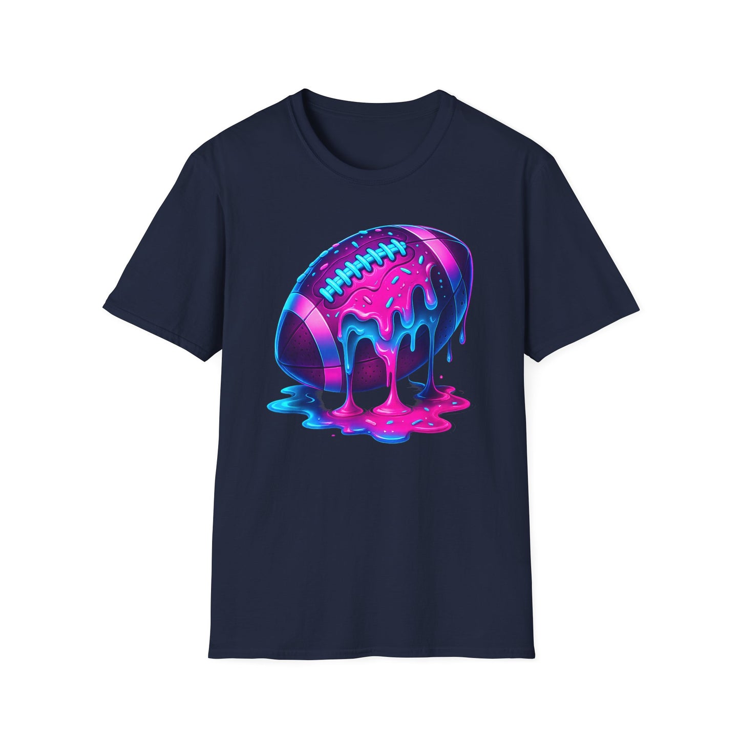 Ice Cream Drip Football T-Shirt