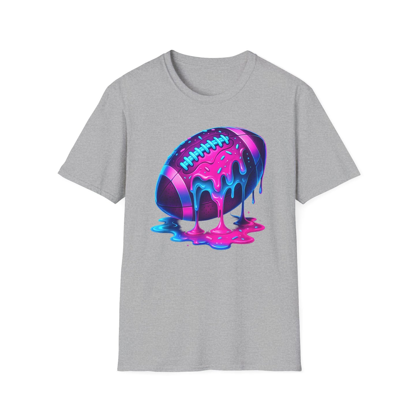 Ice Cream Drip Football T-Shirt