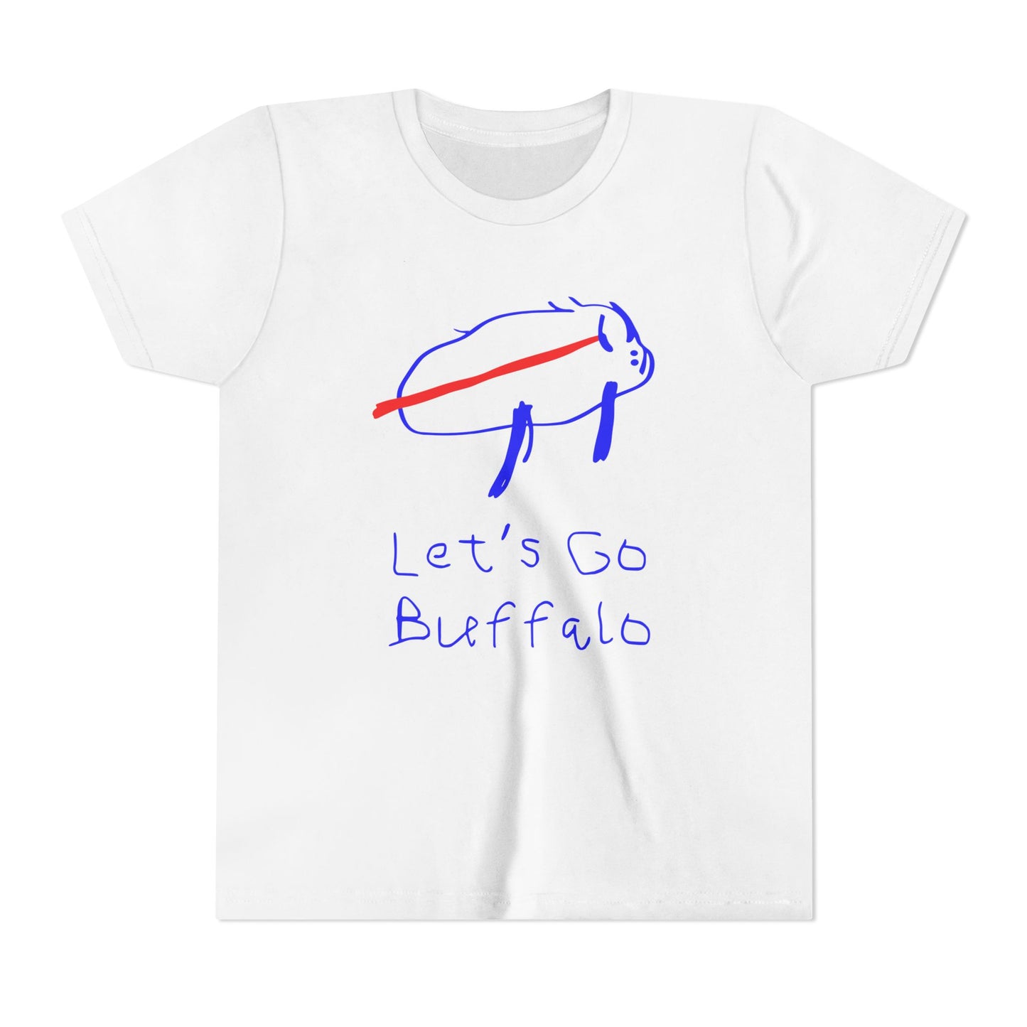 Let's Go Buffalo Drawing Youth T-Shirt