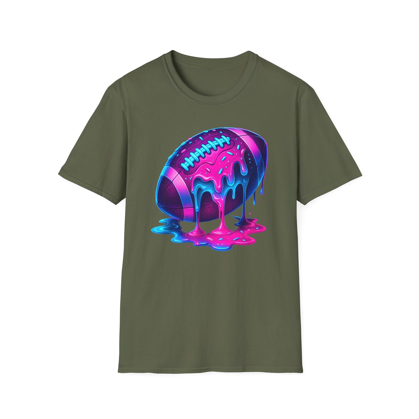 Ice Cream Drip Football T-Shirt