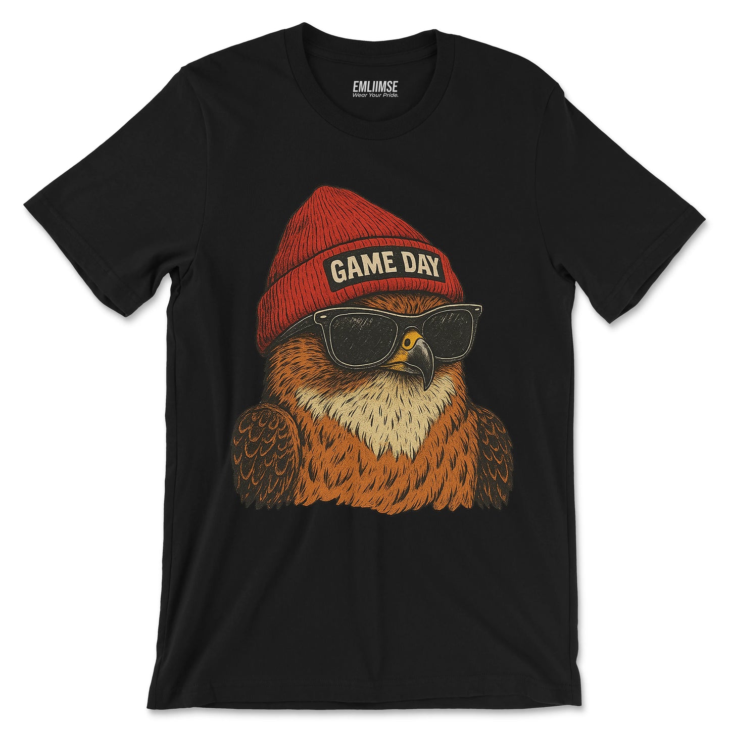 Cool Falcon Bird Game Day T-Shirt