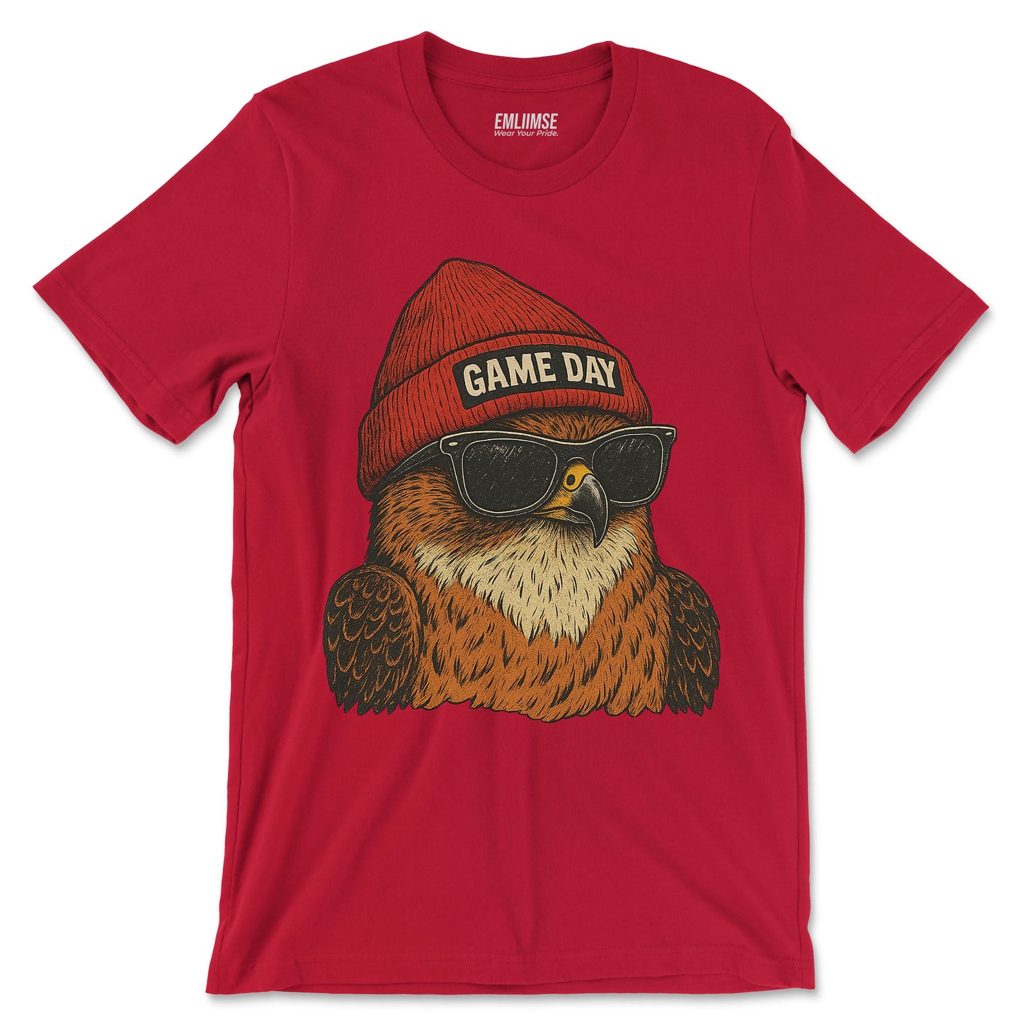 Cool Falcon Bird Game Day T-Shirt