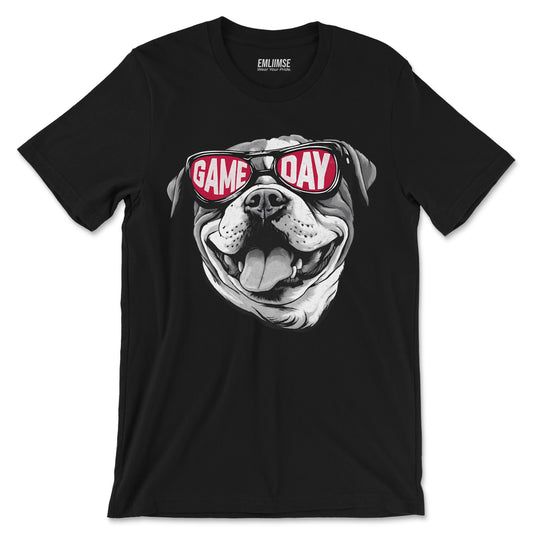 Cute Bulldog Dog Game Day T-Shirt