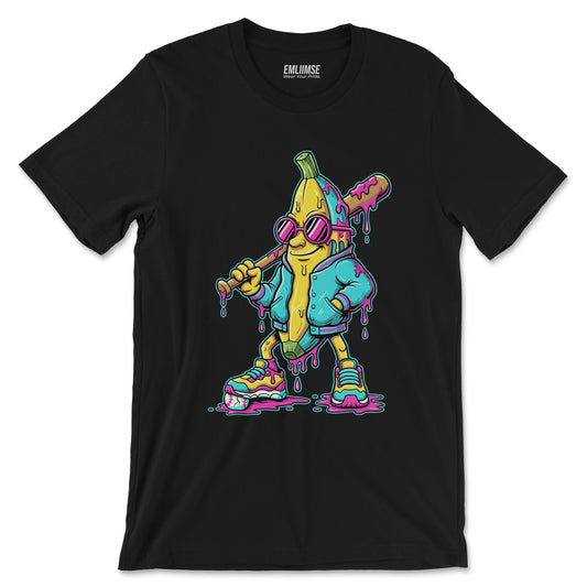 Dripping Banana Baseball T-Shirt