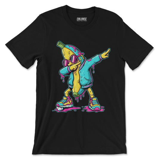 Dabbing Banana Baseball T-Shirt