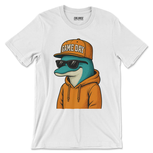 Cute Dolphin Game Day T-Shirt