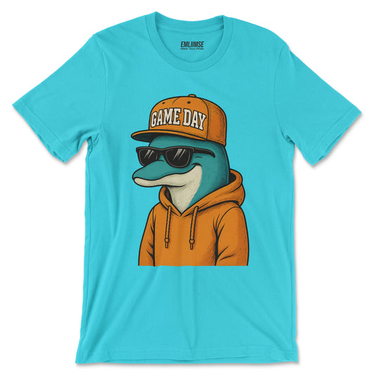 Cute Dolphin Game Day T-Shirt