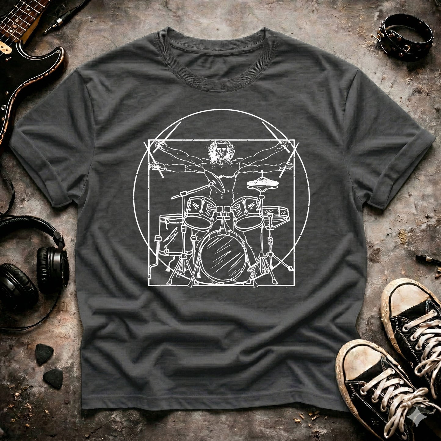 Da Vinci Drummer T-Shirt