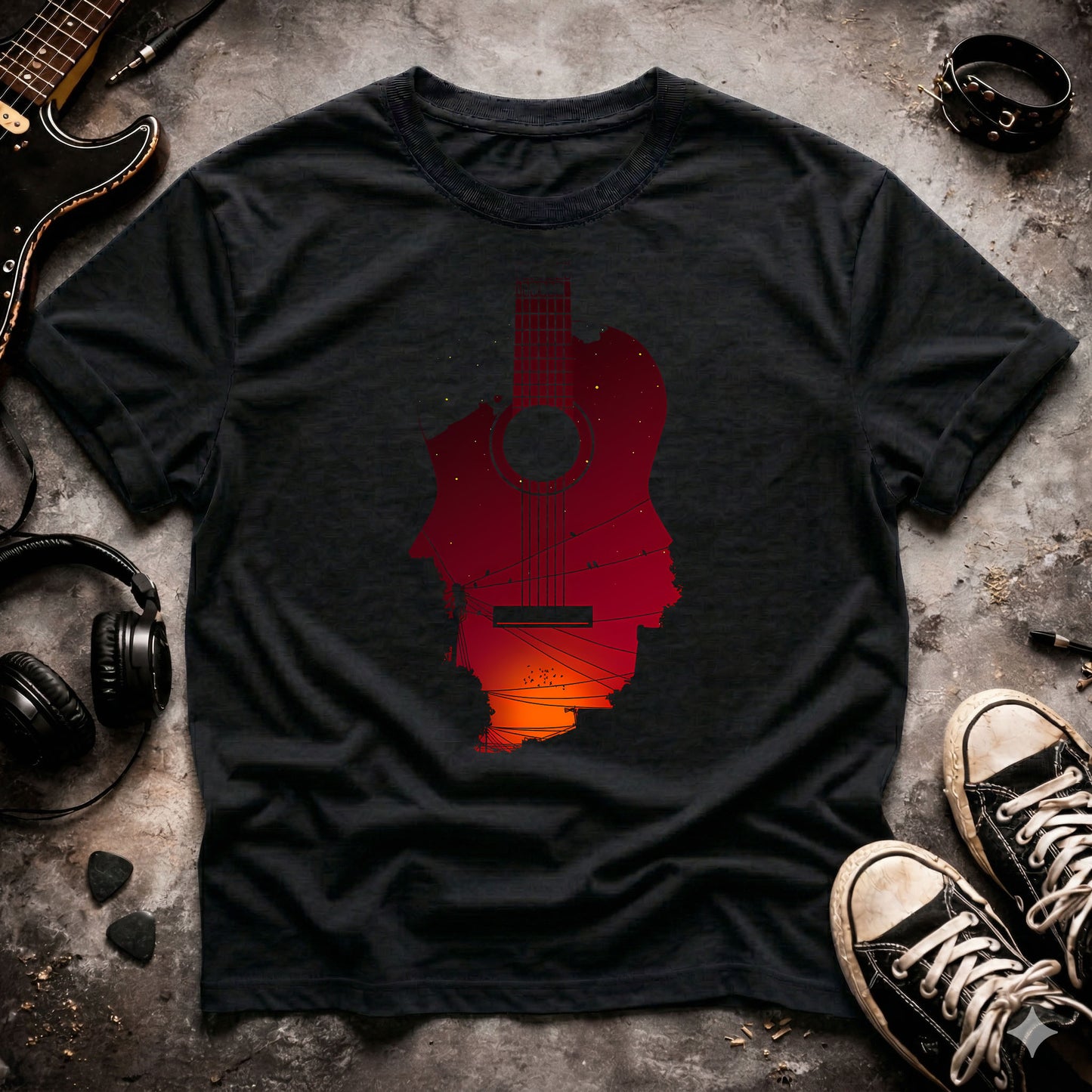 Guitar Silhouette T-Shirt