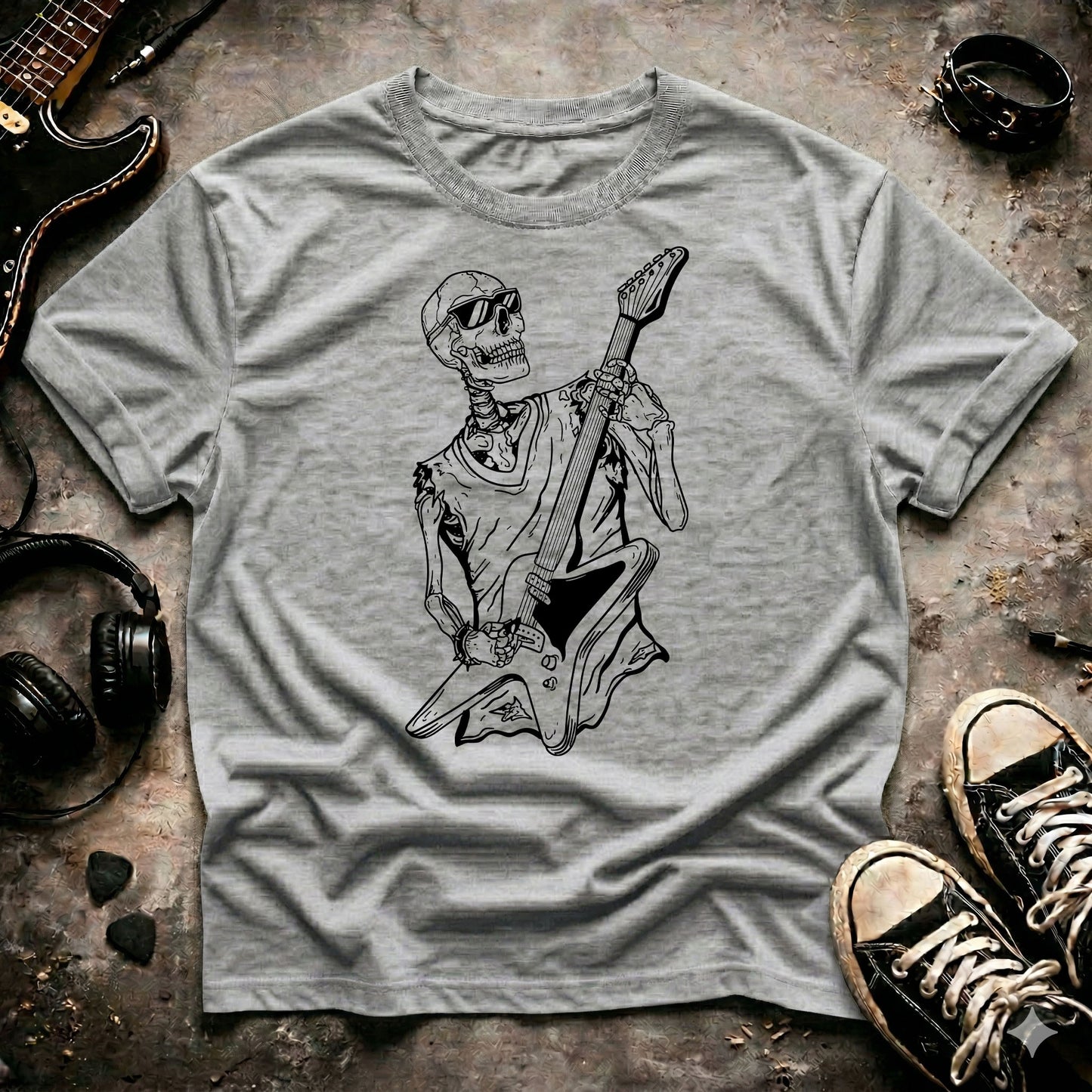Skeleton Electric Guitar T-Shirt