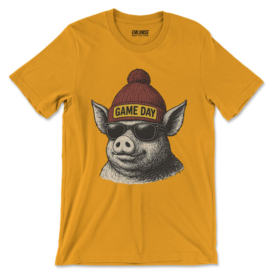 Cute Pig Game Day T-Shirt