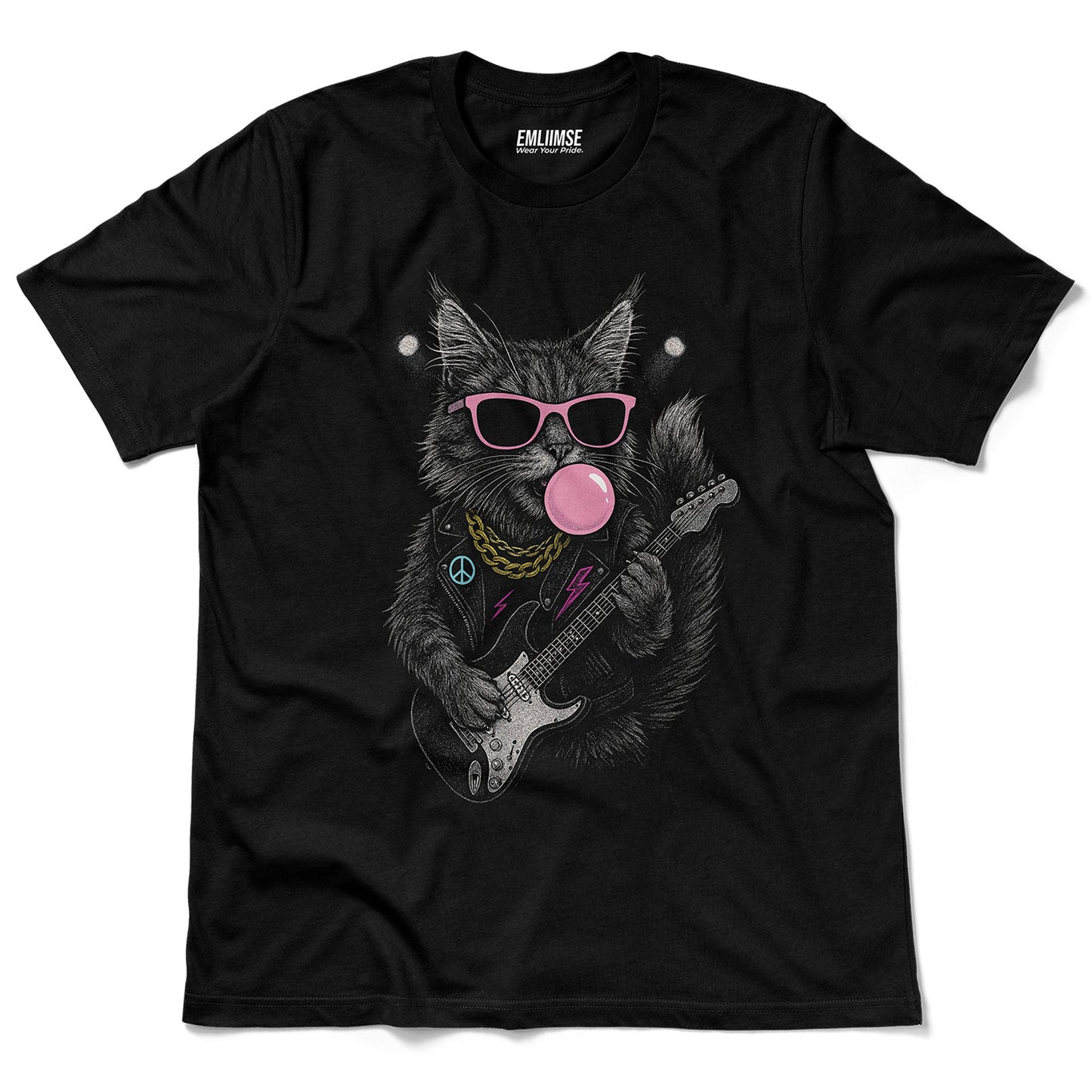 Cat Rock Bubble Gum T-Shirt