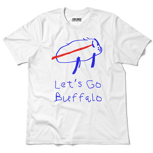 Let's Go Buffalo Drawing T-Shirt