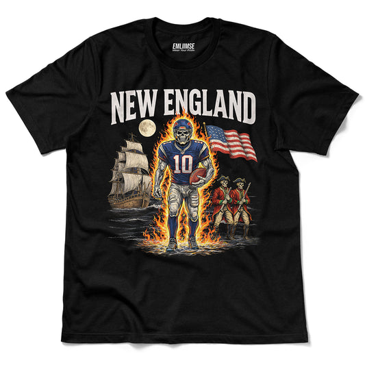 Vintage Skeleton New England T-Shirt