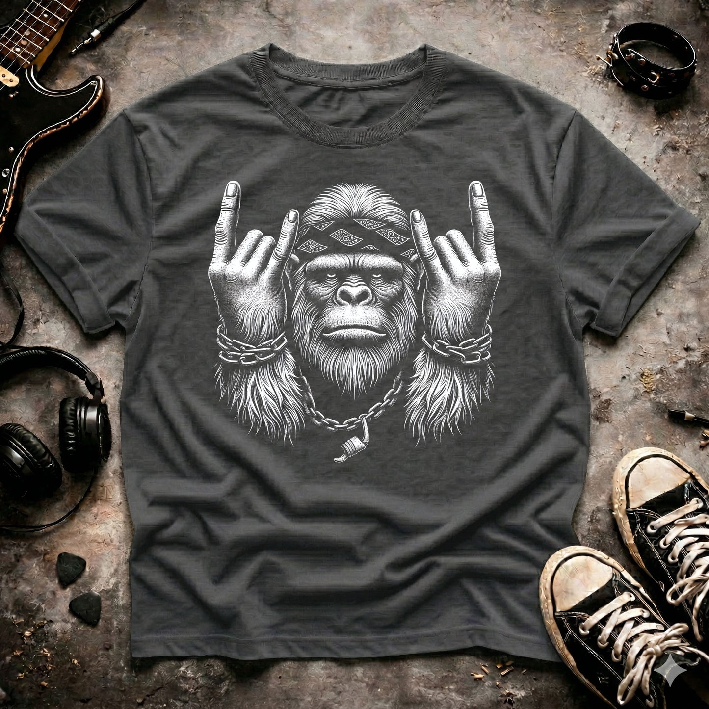 Rock On Bigfoot T-Shirt