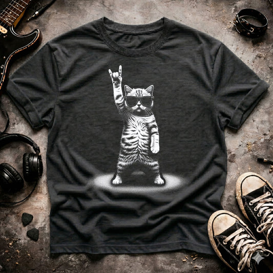 Rock On Cat T-Shirt