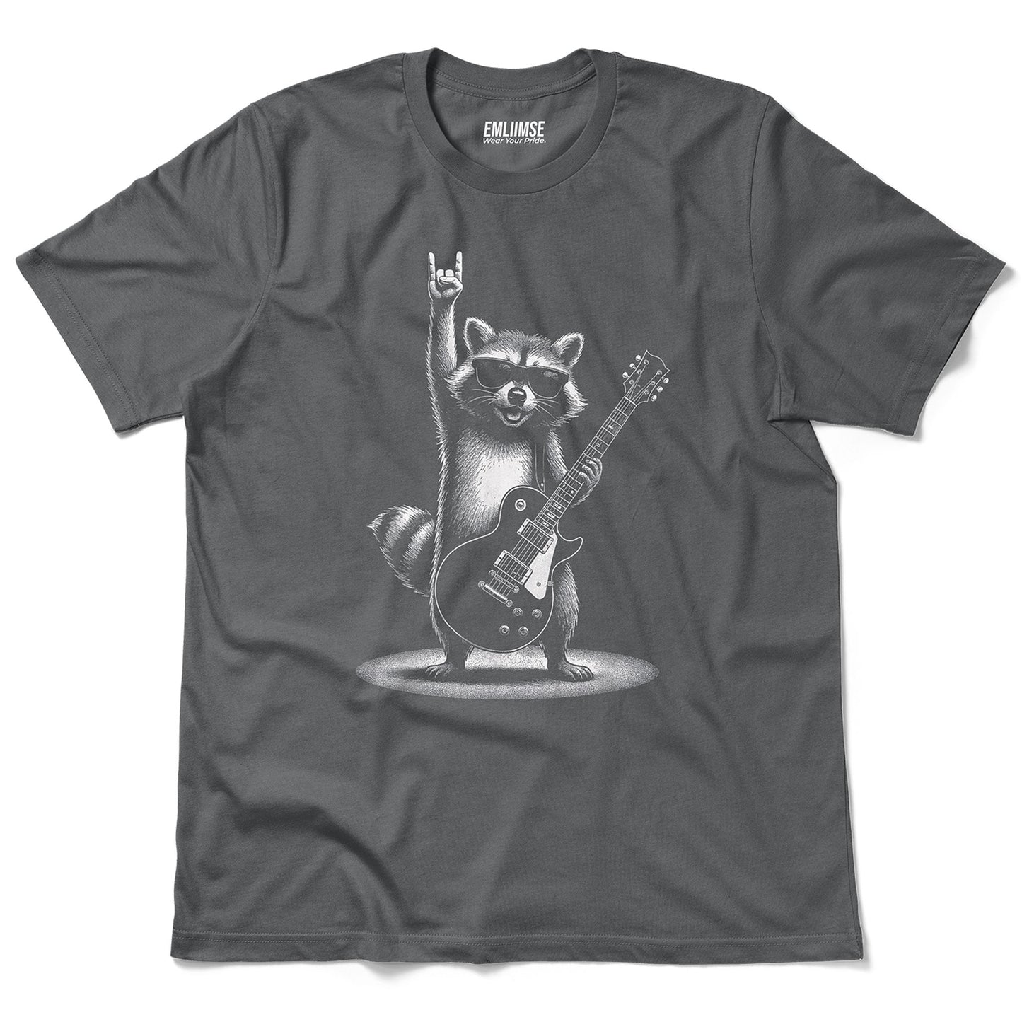 Rock On Raccoon Guitar T-Shirt