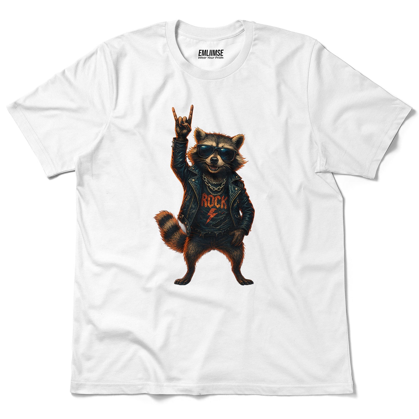 Rock On Raccoon V1 T-Shirt