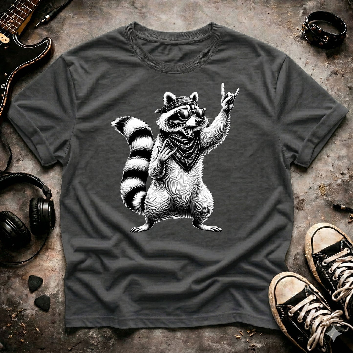 Rock On Raccoon T-Shirt