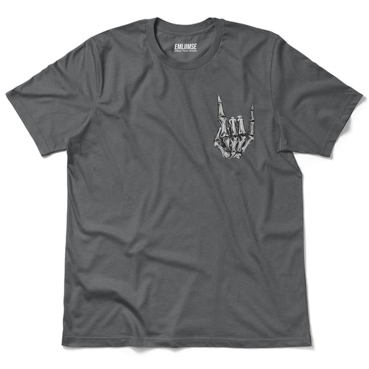 Rock On Skeleton Hand T-Shirt