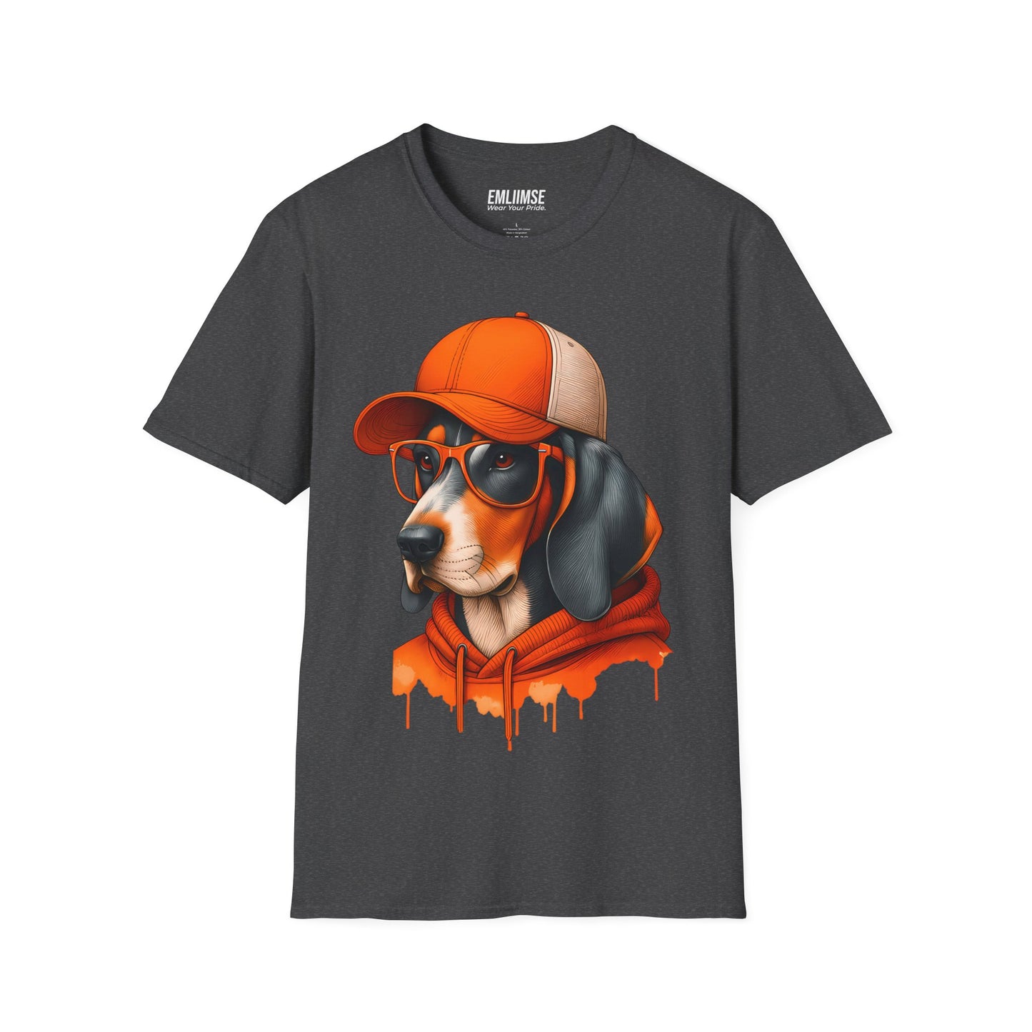 Bluetick Coonhound Dog Splash Art T-Shirt