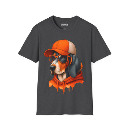 Bluetick Coonhound Dog Splash Art T-Shirt