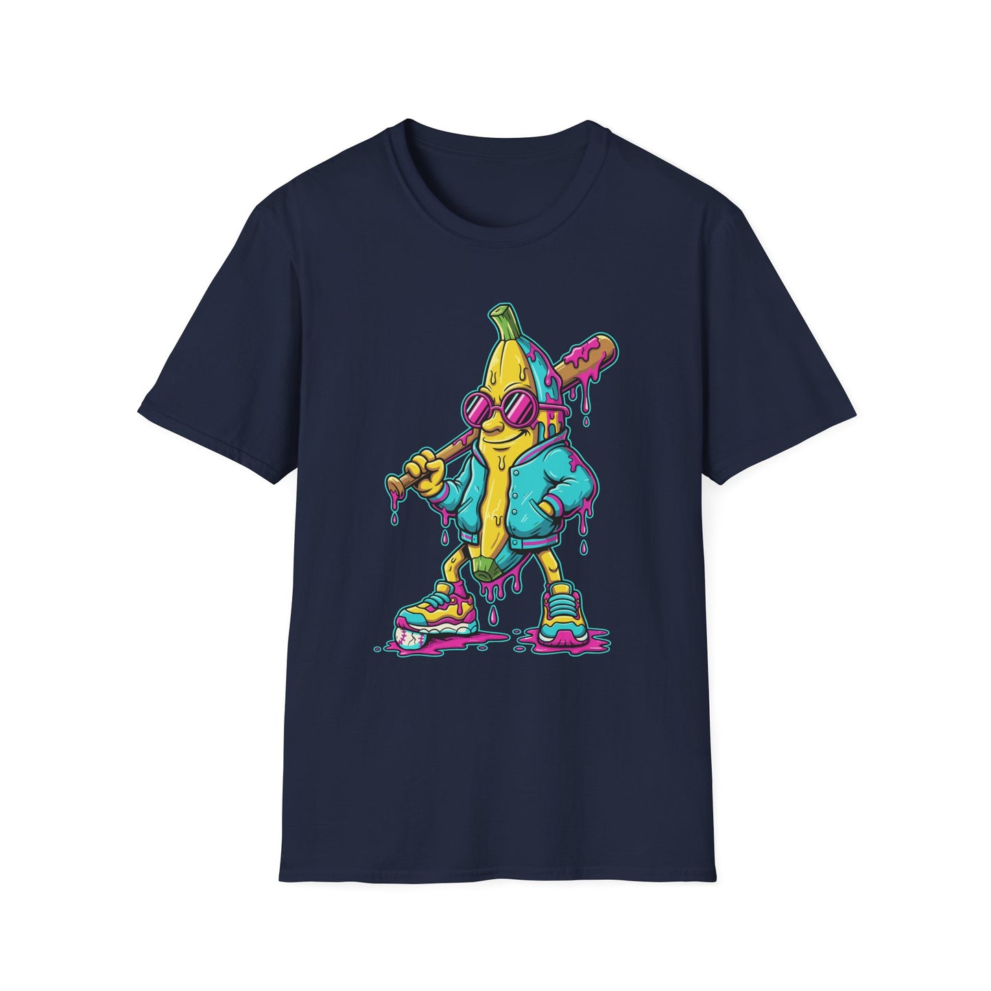 Banana Baseball Drip Art T-Shirt