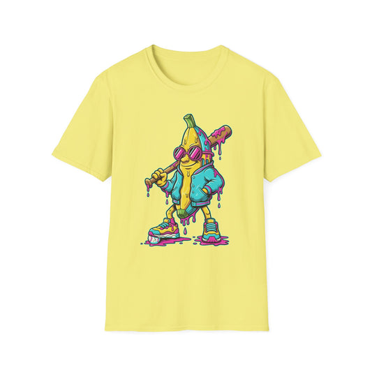 Banana Baseball Drip Art T-Shirt