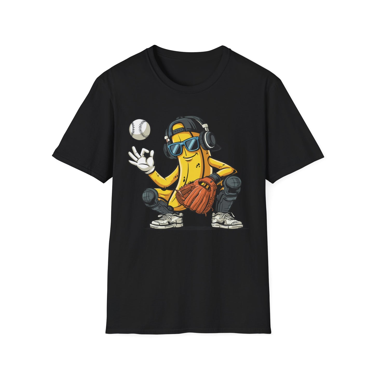 Banana Catcher Baseball T-Shirt