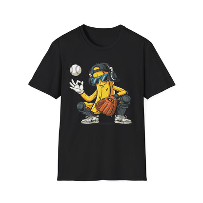Banana Catcher Baseball T-Shirt