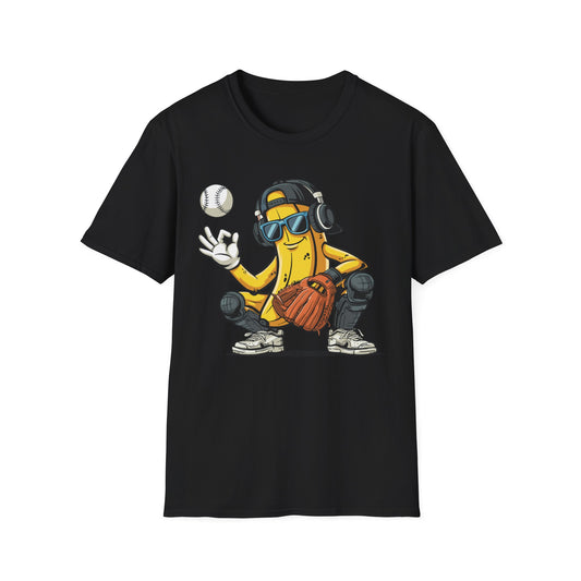 Banana Catcher Baseball T-Shirt