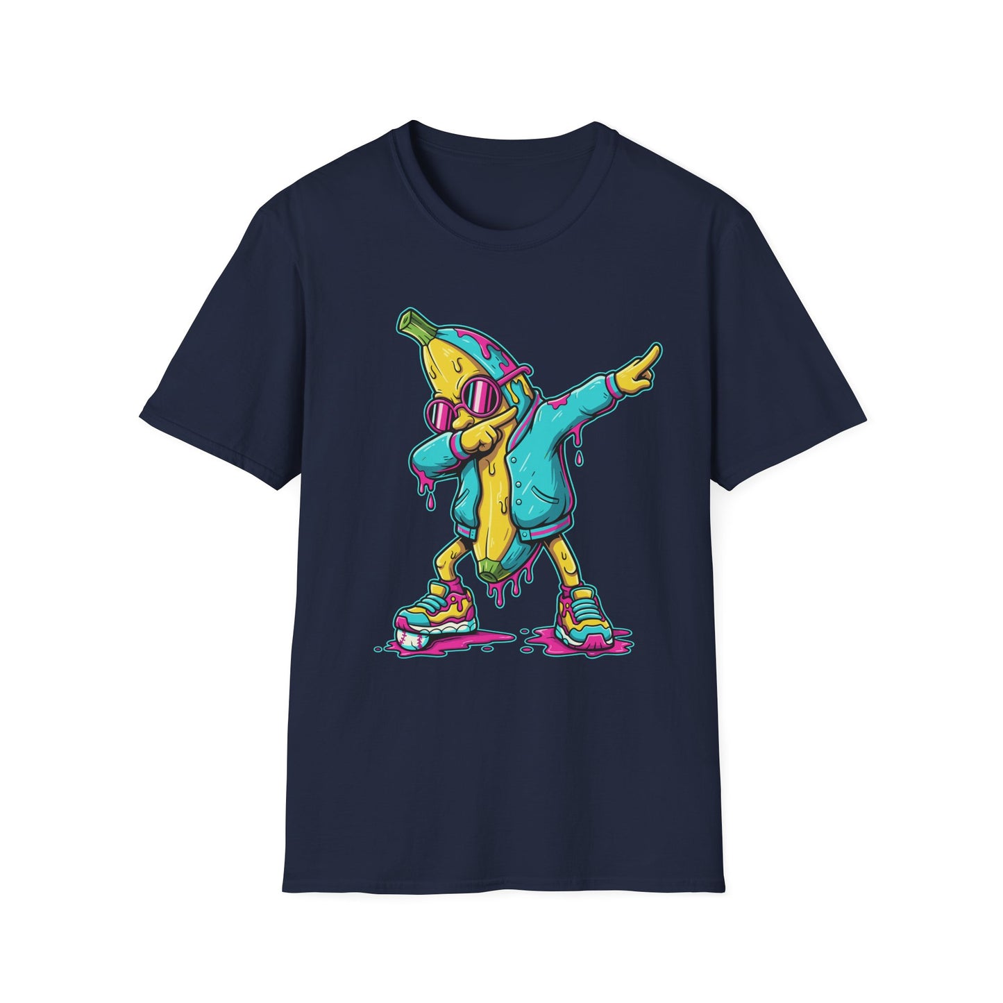 Dabbing Banana Baseball Drip T-Shirt