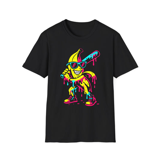 Banana Baseball Drip Art T-Shirt